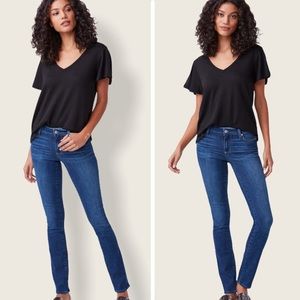 Paige Jeans Skyline Skinny Jeans - Dark Wash Denim